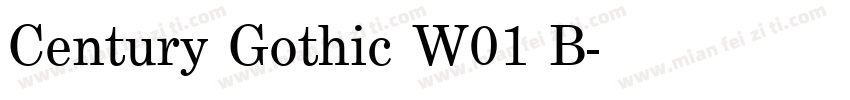 Century Gothic W01 B字体转换